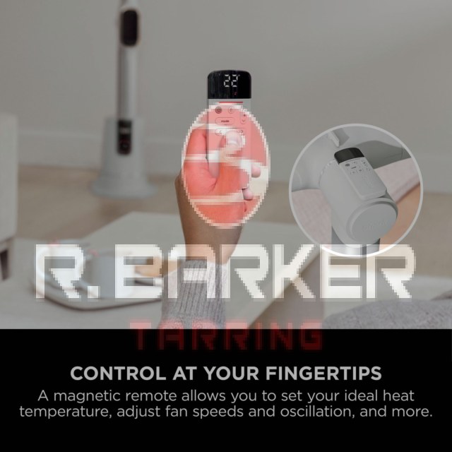 Shark TH200UKWH Fan & Heater White with LED Display