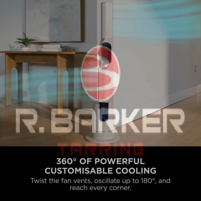 Shark TH200UKWH Fan & Heater White with LED Display