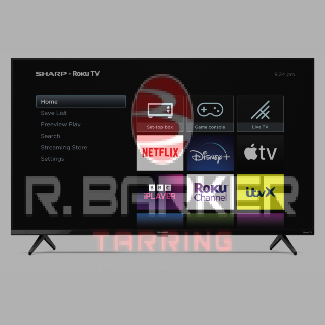 Sharp 4T-C43GJ4225K 43inch 4K UHD Frameless Smart Roku TV