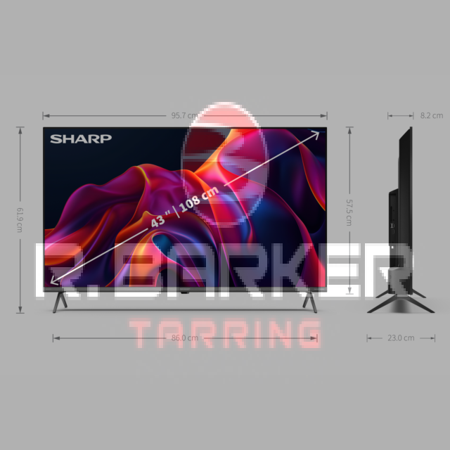 Sharp 4T-C43GM6245KS 43inch 4K UHD Quantum Dot Frameless Smart TiVo TV