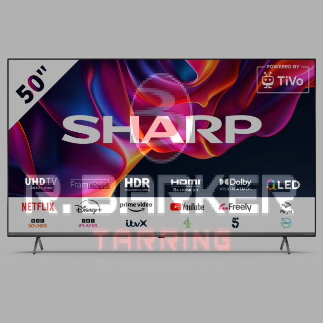 Sharp 4T-C50GM6245KS 50inch 4K UHD Quantum Dot Frameless Smart TiVo TV