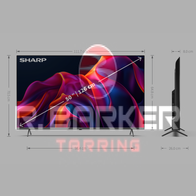 Sharp 4T-C50GM6245KS 50inch 4K UHD Quantum Dot Frameless Smart TiVo TV