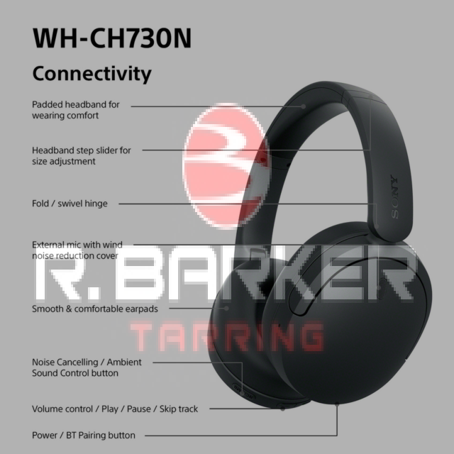 Sony WHCH730NB.CE7 Wireless Noise Cancelling Headphones