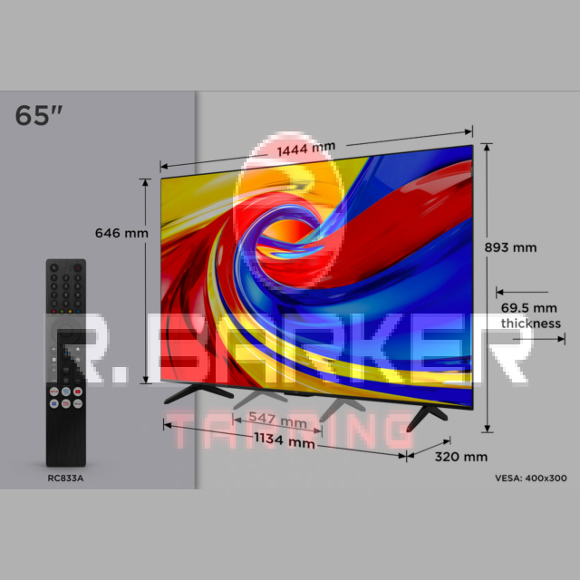 TCL 65P7L-UK 65 inch 4K HDR QLED Google TV