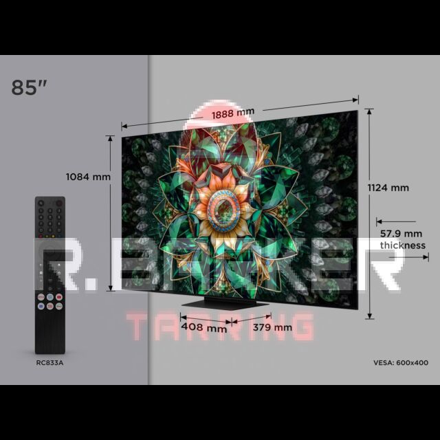 TCL 85Q7C-UK 85inch 4K QD-Mini LED UHD Smart Google TV