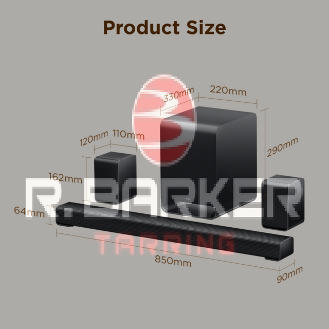 TCL S65K-UK 5.1Ch Dolby Atmos Soundbar with Subwoofer