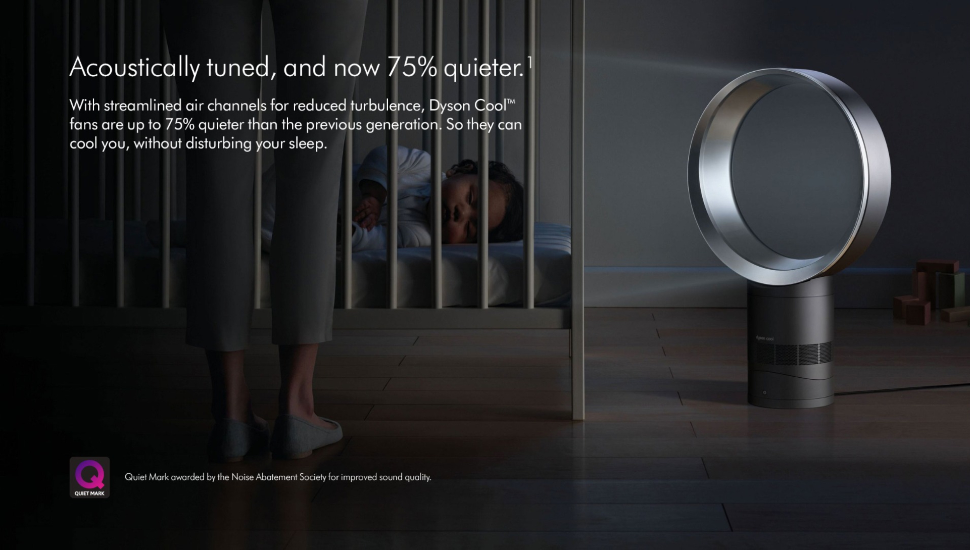 Acoustically tuned and now 75% Quieter